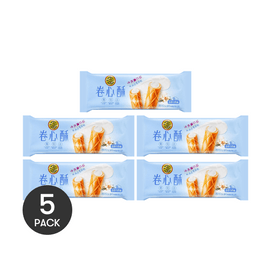 Roll Cookie Vanilla Milk Cream Flavor 1.83 oz*5【5 Packs】