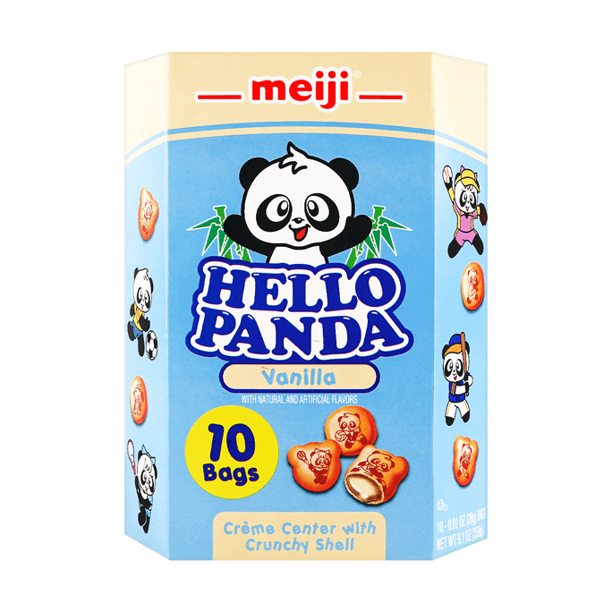 日本MEIJI明治 熊貓夾心餅乾 奶油味 258g