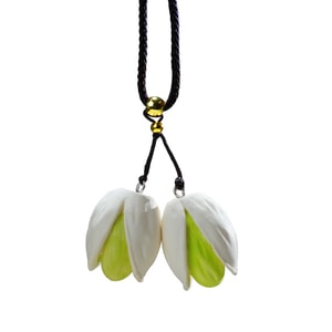 Pistachio Car Aromatherapy Car Pendant Diffuser Stone Incense Sheet Aromatherapy Gypsum Car Pendant - No Essential Oil 1Pc