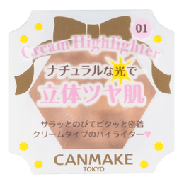 日本CANMAKE 立體提亮修容粉 #01光亮淺卡 1件入