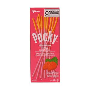 Strawberry Cream Coated Biscuit Sticks 1.16oz Sweet and Crunchy Snack