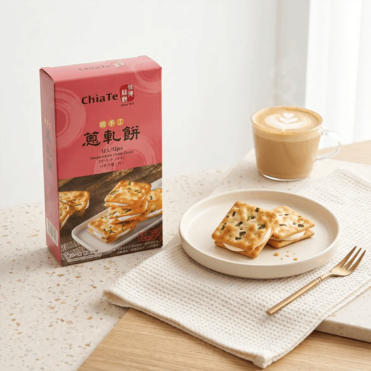 CHIA TE Chia Te Nougat Green Onion Cookies , 12pcs , 6.34 oz