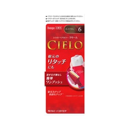 HOYU CIELO Plant Covering White Hair Press Type Hair Color Cream 6