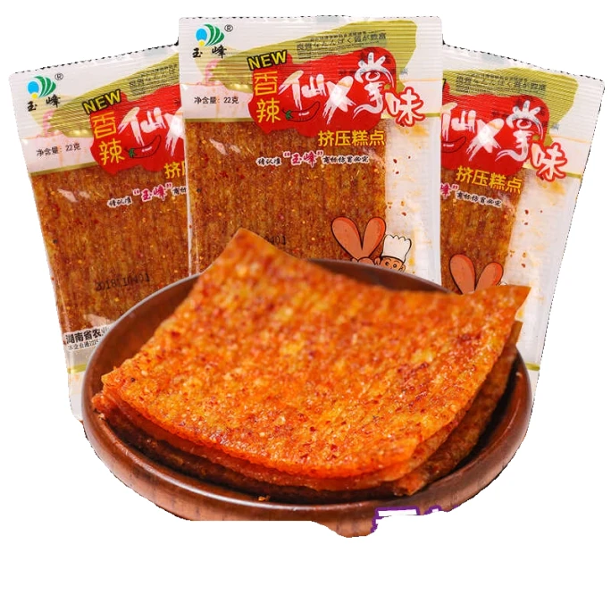 【中国直邮】 玉峰 香辣仙人掌味辣条16g*1袋