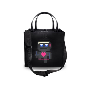 Neutral Designer New Pixel Robot Print Personalized Travel Nylon Crossbody Bag (Small)1pcs