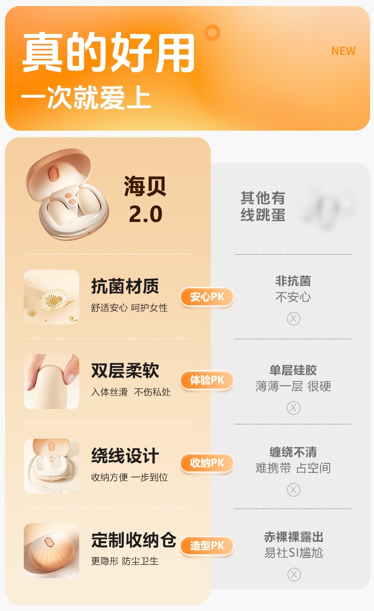 Mizz zee 海貝跳蛋2.0 破貝而來 抗菌材質 12頻吸吮震動 內外同潮 女性情趣健康用品 含收納盒一套裝