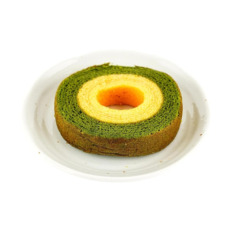 Matcha Layered Baumkuchen Cake 1.59 oz[Made With Premium Matcha Powder] [Breakfast Afternoon Tea Snacks] 7