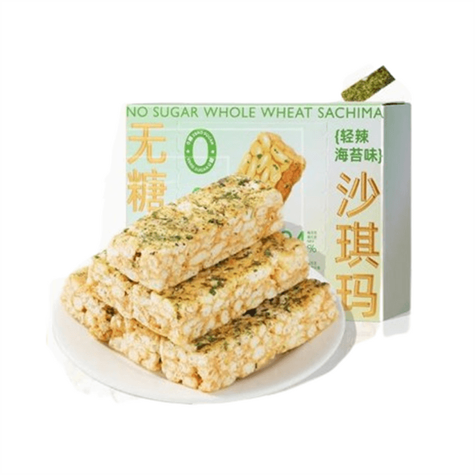 Whole Wheat Sachima Light Spicy Seaweed Flavor 150g per box