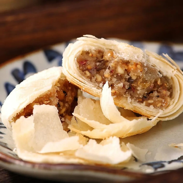 稻香村 金秋福月苏式月饼礼盒 5味25枚入  1550g【百果+豆沙+椒盐+玫瑰+果仁】【中秋礼盒】 5