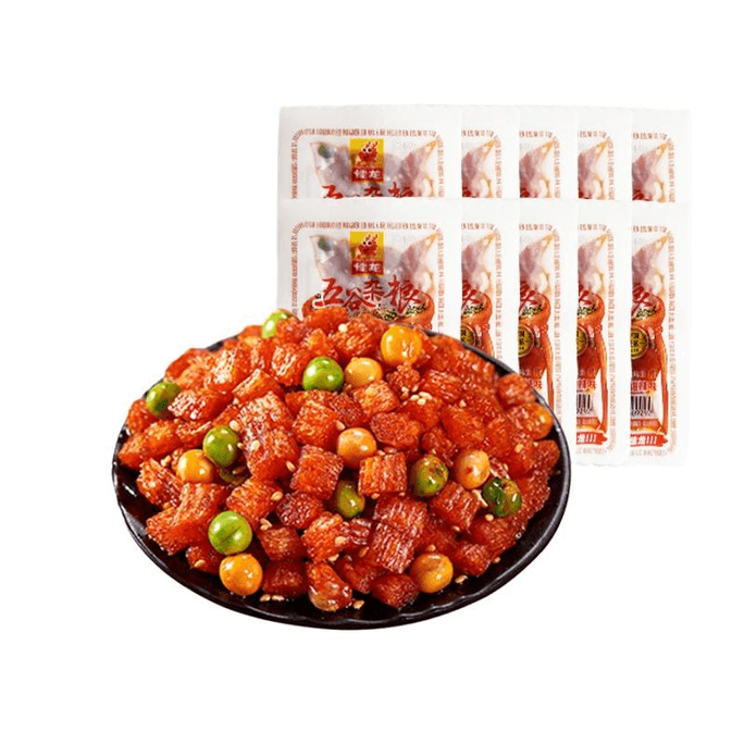 【中国直邮】 佳龙 五谷杂粮零食面筋散装麻辣辣条16g*20袋