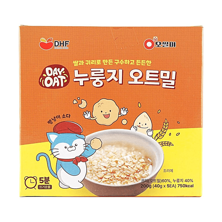 Day Oat Nurungji Oatmeal, 5 Pack, 7.05 oz【5-Minute Instant Meal】 3