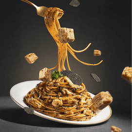 空刻 黑松露配鲜味菌菇鸡肉风味意面 285.2g【山林野生黑松露 8味珍宝鲜菌】