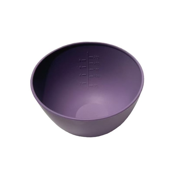 【中国直送】スマートホームセレクション シリコン製フェイシャルマスクボウル＆ブラシセット、スパ泥マスク＆ソフトマスクツールセット（パープル）1個パック