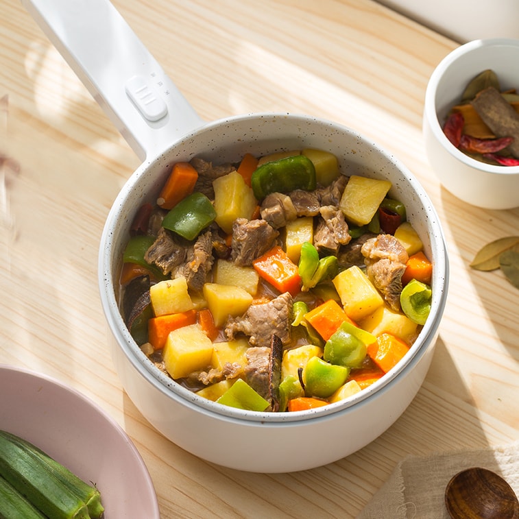 Best-Selling 100–120V Multi-Function Electric Cooker for Dorm & Study Abroad 12