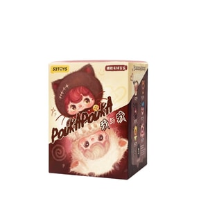 【中國直郵】 52TOYS 波卡波卡POUKAPOUKA我與我搪膠毛絨盲盒潮玩玩具可愛掛件 13cm
