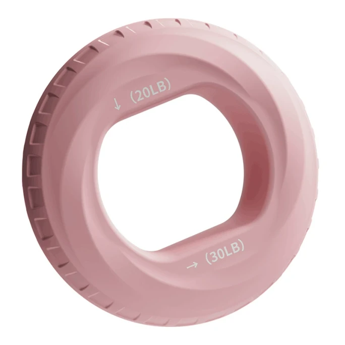 [TikTok and Xiaohongshu Hot Item] Double-strength Silicone Grip Ring, Professional Wrist and Grip Strength Training, Pink Color Box Packaging (One Ring)