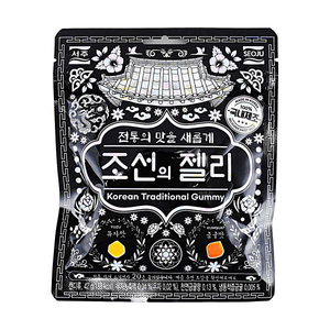 조선의 젤리 구미 캔디 유자&금귤 맛 1.48oz 【전통 맛】【랜덤 스티커 포함】
