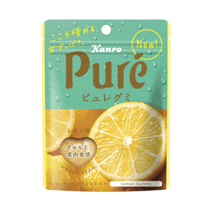 【日本直郵】KANRO甘樂 Pure果肉汁軟糖 56g 檸檬口味