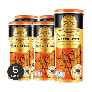 Royal Wafer Stick With Cappuccino Cream, 4.4 oz *5【5 Packs】【Thailand Trendy】