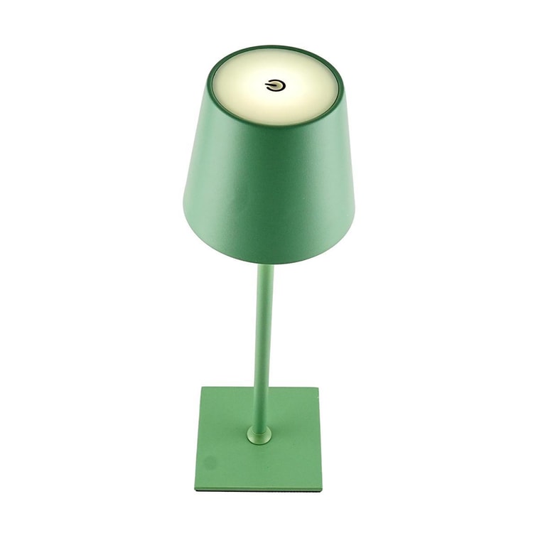 American Style High Foot Table Lamp Creative Table Lamp Night Light Charging Version Green 5