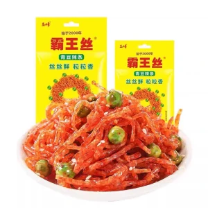 Bawang Si Green Pea Spicy Strips 18g * 5 bags spicy and appetizing snack