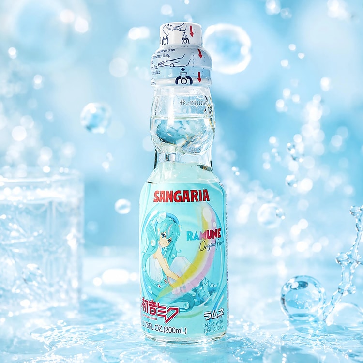 サンガリア 初音ミクコラボ ラムネソーダ 6.76液量オンス - Yami