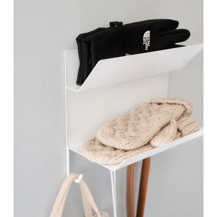 日本 Yamazaki Home 磁性玄关架 - 钢白色 1件 4