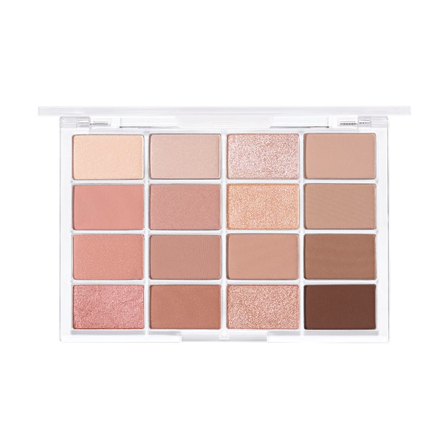 Soft Blurring Eye Palette, 16-color Eyeshadow Palette, #03 Sunset Blurring 14g