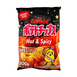 CALBEE Hot & Spicy Potato Chips Value Pack, 7oz
