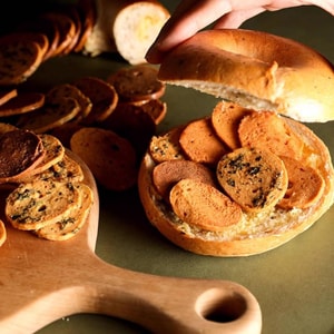 米惦 贝果片 可可味 50g【酥酥treetree】【低卡小零食】