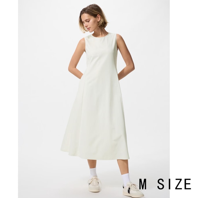 Ultra Stretch AIRism Sleeveless Dress Regular Length Off White M Size 1piece