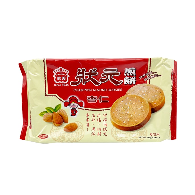 Champion Almond Cookies 96g 6pcs
