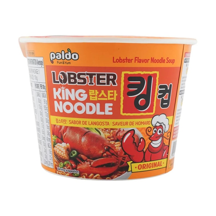 King Cup Korean Lobster Flavor Instant Cup Noodles, 3.88 oz 16