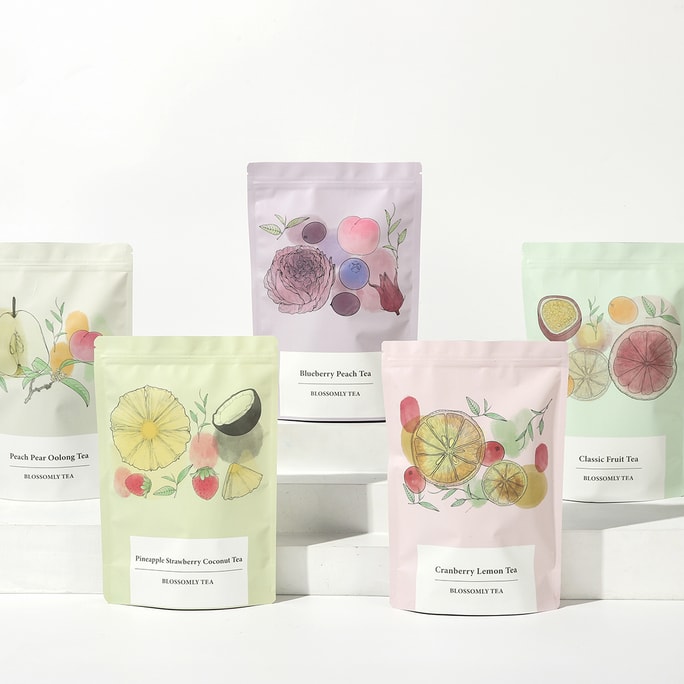 Blosssomly Tea Best Recommanded Flower Fruit Tea 5 packs- All Flavors