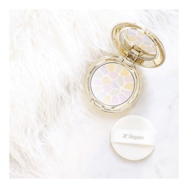 【日本直郵】ELEGANCE雅莉格絲 E大餅便攜式8.8g #1號 歡顏粉餅保濕定妝控油持久收縮毛孔