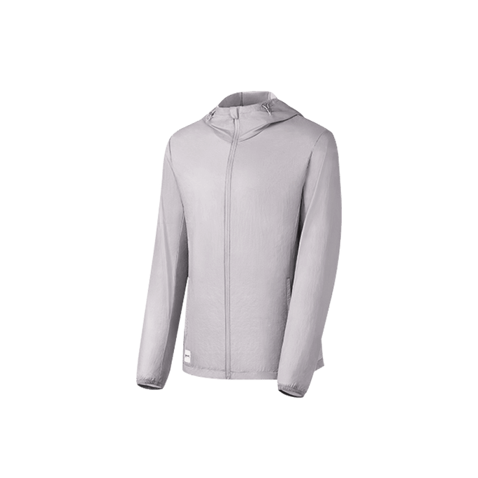 Men's UPF50+ Summer Sun UV Protection Long-sleeved Clothing With Cool Breathable Material Light Gray 175/96A L