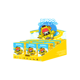 DIMOO Where We Go Series  (Blind Box + Pin Whole Set 9 Pcs
