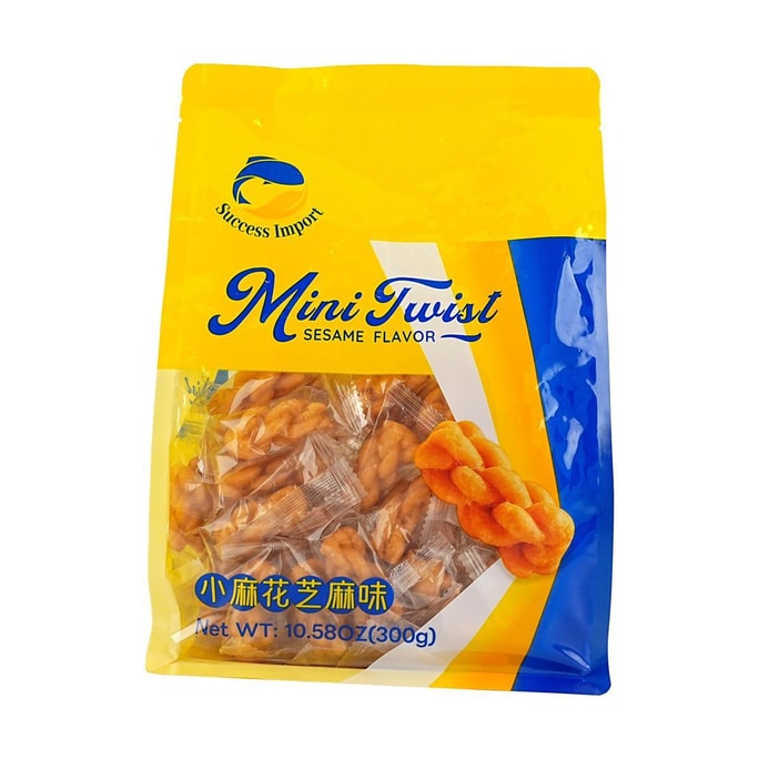 兴胜 小麻花 芝麻味 300g【营养早餐】