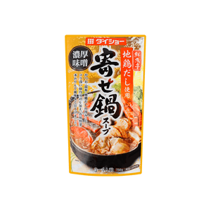 日本DAISHO大修 寄せ鍋火鍋湯底 日式雞汁濃厚味噌 750g 【地雞高湯底】