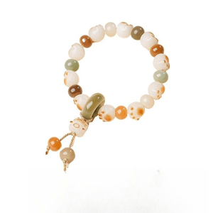 In The Palace, There Is A New Bodhi Bracelet With Delicate And Oily Texture. The Wealth Circle Around The Cat Is 18cm