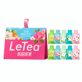 【中国直邮】 乐品乐茶 【露思同款】LeTea 冷泡茶包 花茶果茶叶袋泡茶伴手 礼 缤纷花茶丨五种口味共10包*1袋