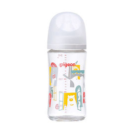 Newborn third generation heat-resistant glass feeding bottle 240ml animal model