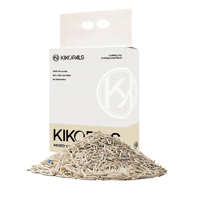 KIKOPALS 奶香混合貓砂 豆腐砂礦砂 三重除臭 安全抑菌 3.6kg