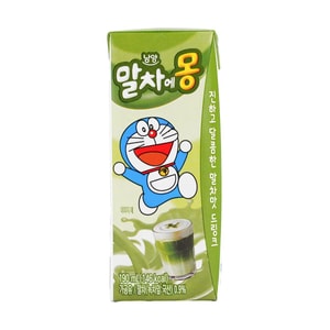 Matcha Flavored Milk 6.42 fl oz【Doraemon Special Package】