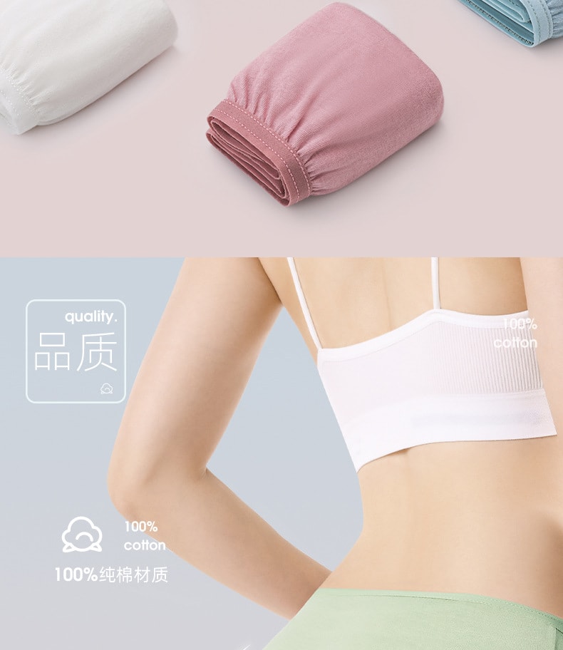 尚官 一次性日拋內褲 莫蘭迪色7條裝 L【40kg-50kg】女士純棉 滅菌免洗 大尺碼短褲