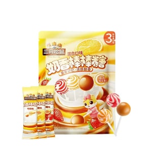[중국 직배송] 쓰리 스쿼럴즈 밀크맛 롤리팝, 혼합맛, 캐주얼 간식, 맛있는 간식, 260g