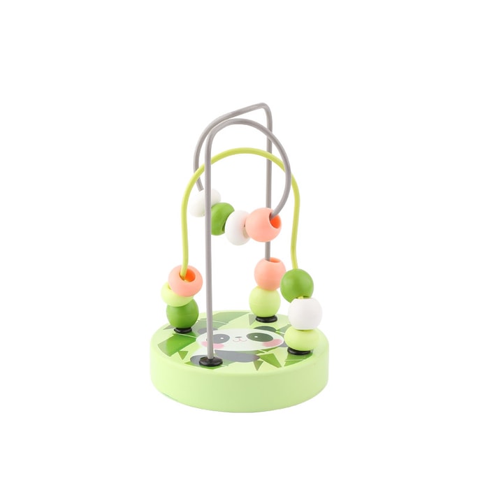 [중국에서 온 다이렉트 메일] 좋은 제품 선택 다기능 조기 교육 어린이의 재미있는 나무 구슬 장난감 팬더 스타일