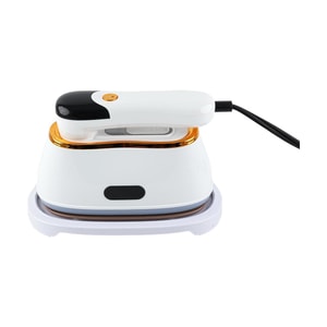 家用小型蒸氣熨斗 迷你旅行折疊式掛燙機 衣服除皺神器 快速升溫 噴霧均勻 北美電壓可用 白色