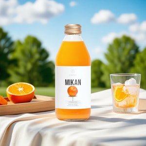 Mikan Orange Juice  Sparkling Water ,8.45 fl oz【0 Fat Low Calories】