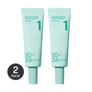 넘버원 클리어 필터 선 에센스 선크림, 자외선 차단제, 47ml*2개입 - 10시간 자외선 차단, 민감성 피부용【실용적인 구성】